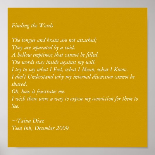 単語の検索 ポスター (正面)