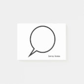 単語の気球のカスタムの文字 ポストイット (正面)