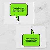 単語の気球 名刺 (正面/裏面)