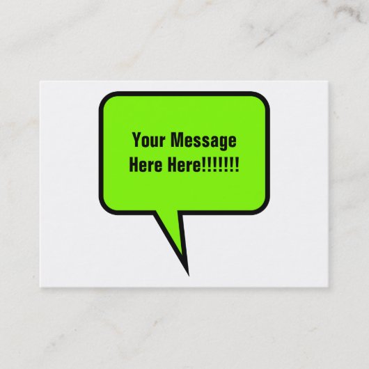 単語の気球 名刺 (正面)