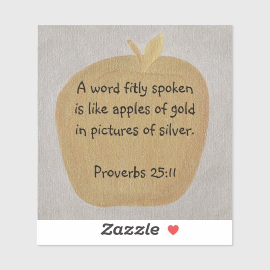 単語の話不具、箴言25:11ビニールのシール シール (シート)