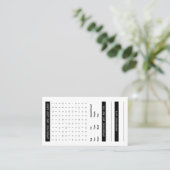 単語の調査のアポイントメントカード 名刺 (スタンド正面)