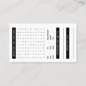 単語の調査のアポイントメントカード 名刺 (正面)