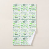 単語の雲を減らして下さい、再使用して下さい、リサイクルして下さい バスタオルセット (ハンドタオル)