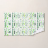 単語の雲を減らして下さい、再使用して下さい、リサイクルして下さい バスタオルセット (ハンドタオル)