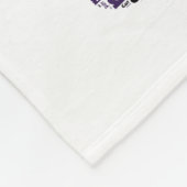 単語の雲猫および足のプリント フリースブランケット (角)