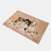 単語の雲1のオーストラリアの羊飼い犬 ドアマット (アングル)