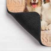 単語の雲1のオーストラリアの羊飼い犬 マウスパッド (コーナー)