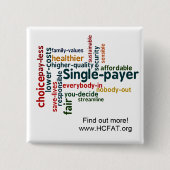 単語の雲Pin 缶バッジ (正面)