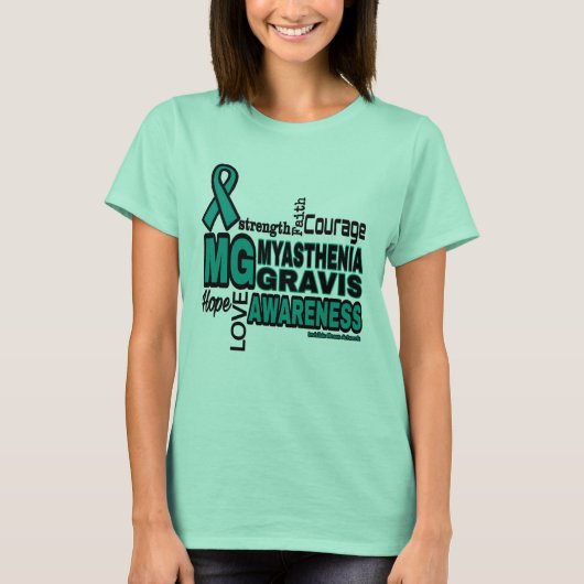 単語の… Myasthenia Gravis Tシャツ (正面)