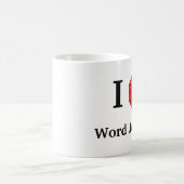 単語はマグを宝石で飾ります コーヒーマグカップ (中央)