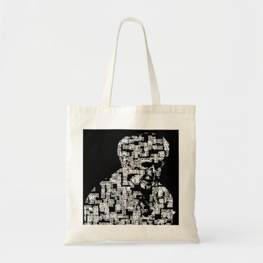 単語は人のトート| Moshe Feldenkraisを作ります ラージトートバッグ (正面)