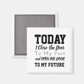 単語やる気を起こさせる引用文白黒 マグネット (正面/裏面)