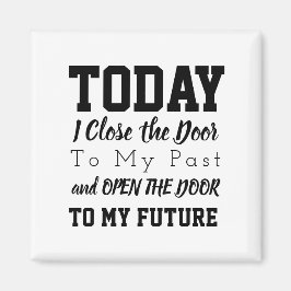 単語やる気を起こさせる引用文白黒 マグネット