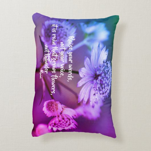 単語を上げる瑠美感動的引用文 アクセントクッション (裏面(縦))