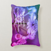 単語を上げる瑠美感動的引用文 アクセントクッション (正面(垂直))