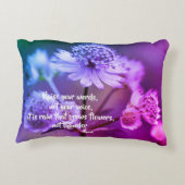 単語を上げる瑠美感動的引用文 アクセントクッション (裏面)