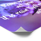 単語を上げる瑠美感動的引用文 ポスター (角)