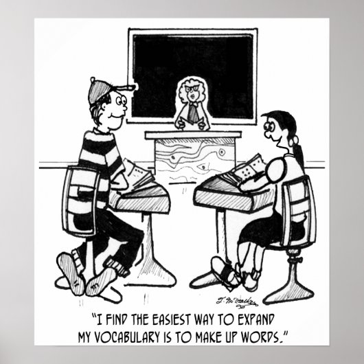 単語を作って語彙を増やす ポスター (正面)