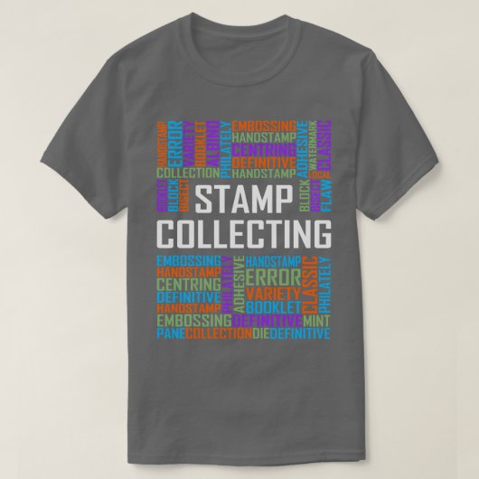単語を収集するスタンプ Tシャツ (デザイン正面)