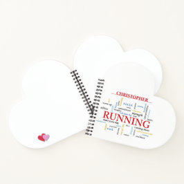 単語を含むランナパーソナライズされた ノートブック