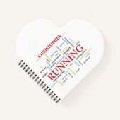 単語を含むランナパーソナライズされた ノートブック (正面)