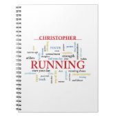 単語を含むランナパーソナライズされた ノートブック (正面)