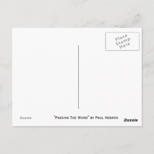 単語を渡す ポストカード (裏面)