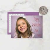 単語カスタム検索子供へ付きバレンタイン ノートカード (正面/裏面インサイチュ)