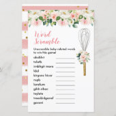 単語スクランブルゲームピンクフローラはすぐに泡立つ (正面/裏面)