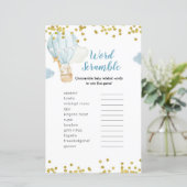 単語スクランブルゲームブルー熱気球ジャングル (スタンド正面)