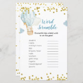 単語スクランブルゲームブルー熱気球ジャングル (正面/裏面)