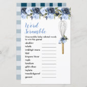 単語スクランブルゲーム海軍フローラはすぐにウィスク (正面/裏面)