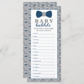 単語スクランブルゲーム,赤ちゃんシャワーゲーム,小男 (正面/裏面)