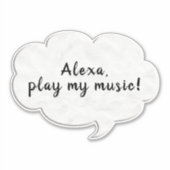 単語バブル考え シール (正面)