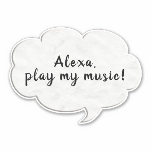 単語バブル考え シール (正面)