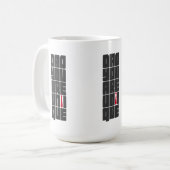 単語パパユニーク コーヒーマグカップ (正面左)