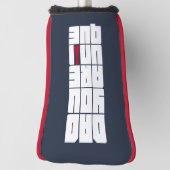 単語パパユニーク ゴルフヘッドカバー (回転90)