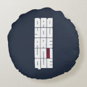 単語パパユニーク ラウンドクッション (裏面)