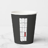 単語パパユニーク 紙コップ (正面)
