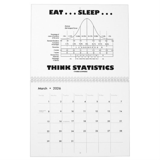 単語及びUnwordsのユーモアのあるで統計的なことわざ カレンダー (3月 2026)