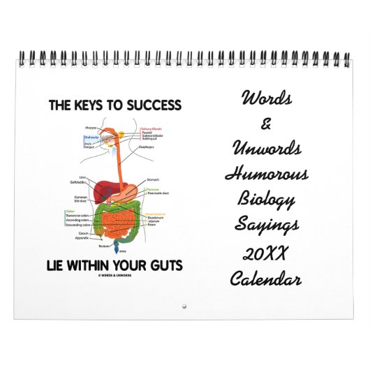 単語及びUnwordsのユーモアのあるな生物学のことわざ20XX Clnd カレンダー (カバー)