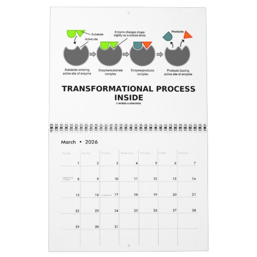 単語及びUnwordsのユーモアのあるな生物学のことわざ20XX Clnd カレンダー (3月 2026)