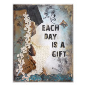 単語感動的引用文毎日はギフトである フォトプリント (正面)