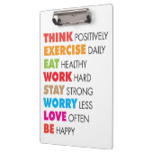 単語感動的- やる気を起こさせる クリップボード (左)