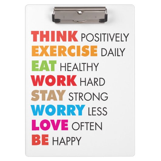 単語感動的- やる気を起こさせる クリップボード (正面)