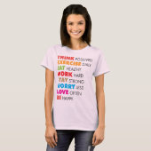 単語感動的- やる気を起こさせる Tシャツ (正面フル)