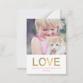 単語検索ゲームフォトクラスルームValentines ノートカード (正面)