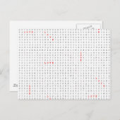 単語検索パズルLOVEグラフィック ポストカード (正面/裏面)