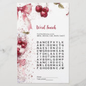 単語検索ブライダルシャワーゲームさくらんぼボウ (正面)